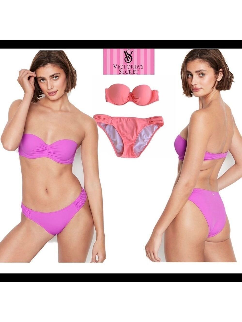Victoria’s secret peach hipster Havana bikini set